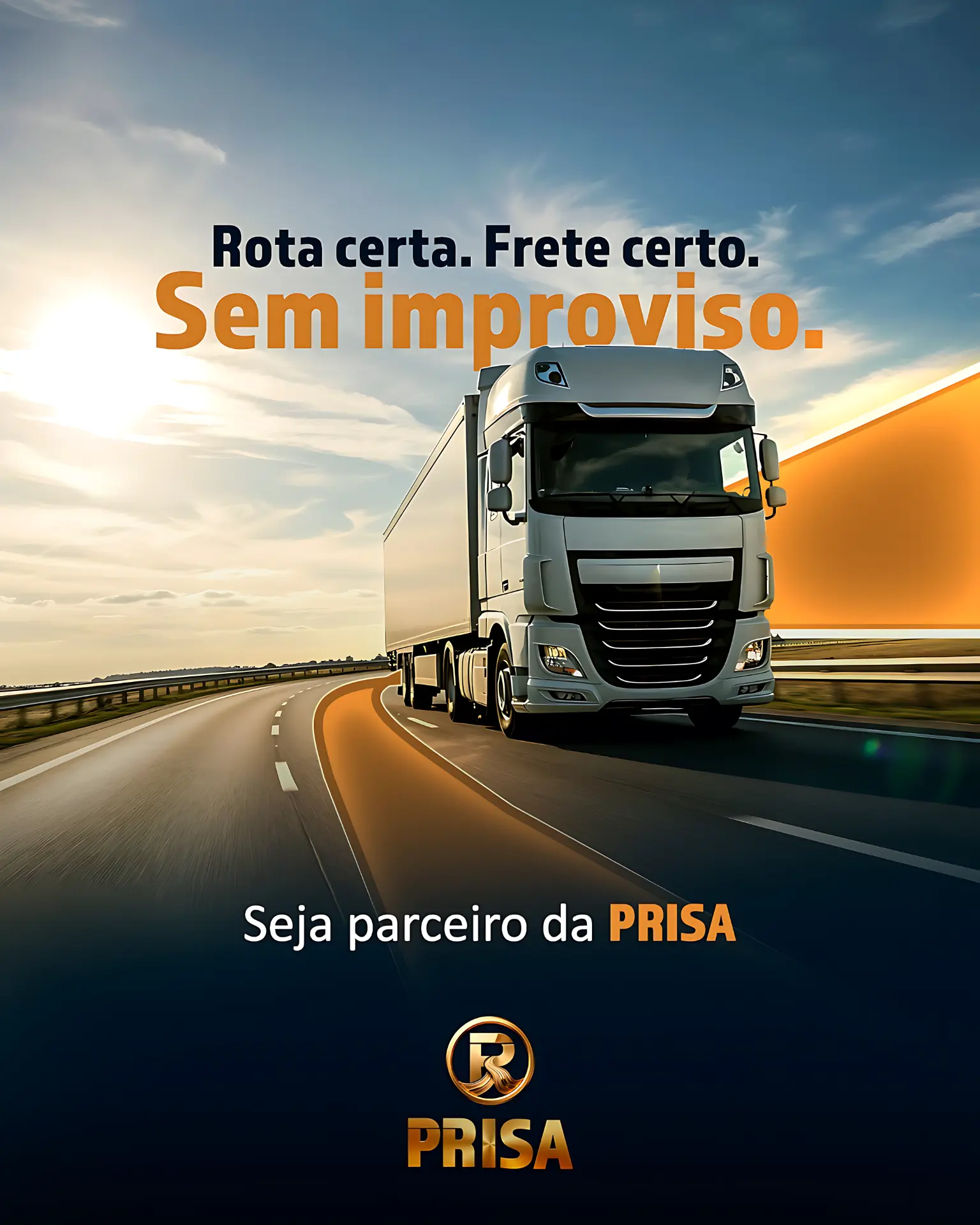 Rota certa. Frete certo. — Prisa Logística