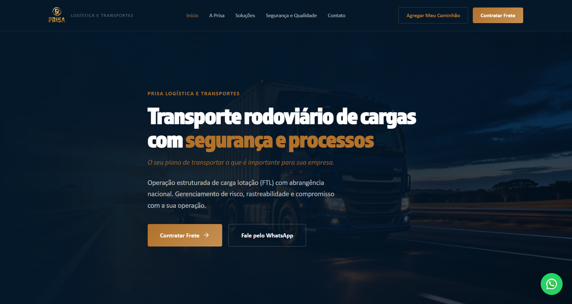 Prisa Logística — Prisa Logística e Transportes